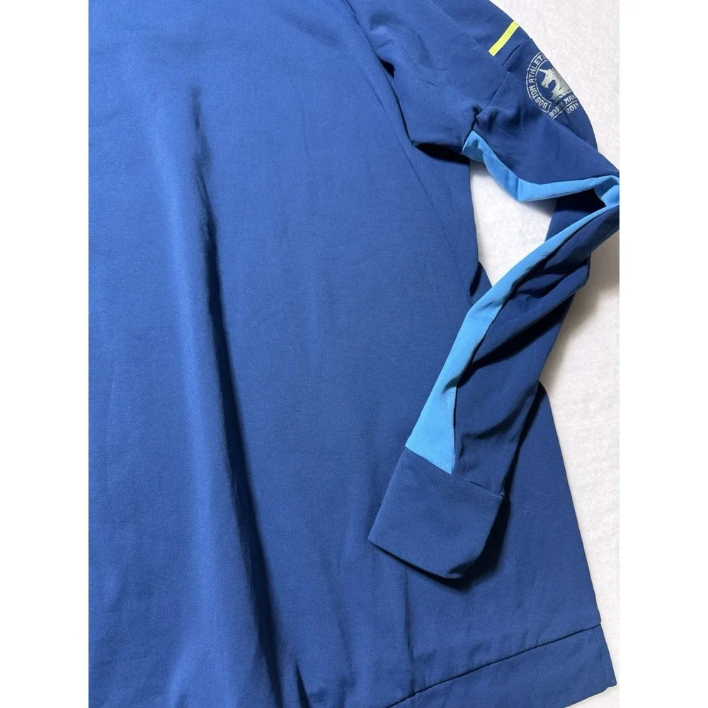 Men's Adidas Climate Boston Marathon 2019 Blue Long Sleeve Shirt XXL